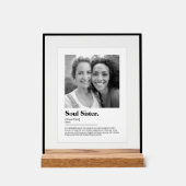 Soul Sister Dictionary Definitie met Foto Acryl Bord (Voorkant)