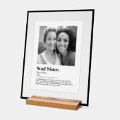 Soul Sister Dictionary Definitie met Foto Acryl Bord (Hoek)