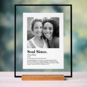 Soul Sister Dictionary Definitie met Foto Acryl Bord (Neutraal)