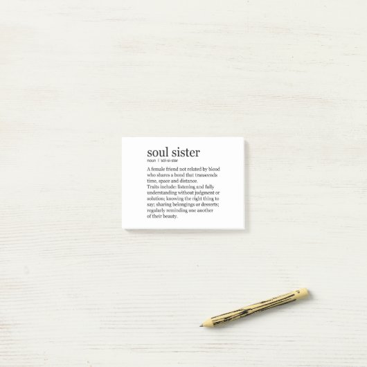 Soul Sister Gifts Post-it® Notes (Op bureau)