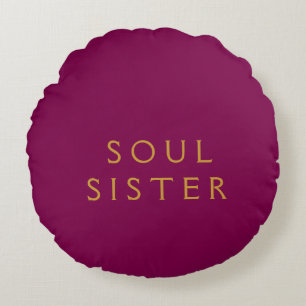 Soul Sister Round Pillow Rond Kussen