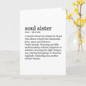 Soul Sister woordenboek definitie wenskaart Kaart (Gele Bloem)
