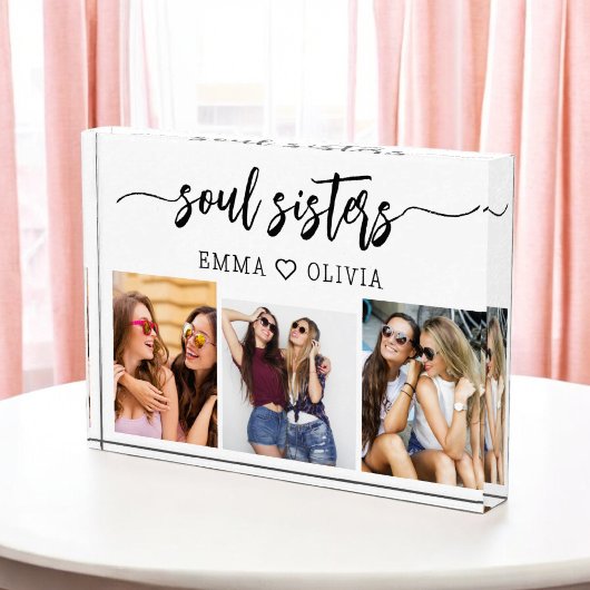 Soul Sisters 3 Fotocollage Familie Keepsake Gift Fotoblokken