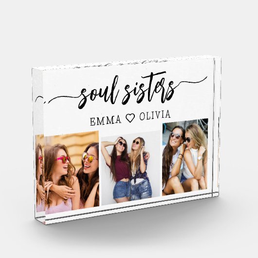 Soul Sisters 3 Fotocollage Familie Keepsake Gift Fotoblokken (Links)