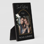 Soul Sisters Aangepaste foto Naam Monogram Keepomw Fotoplaat (Zijkant)