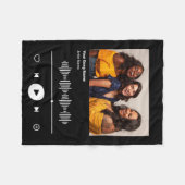 Soul Sisters Aangepaste Song Code Beste Vriend BFF Fleece Deken (Voorkant (Horizontaal))