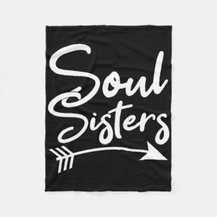 Soul Sisters Beste Vriendschap Gezegden BFF Fleece Deken