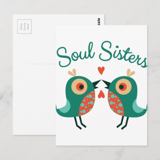 Soul Sisters Briefkaart (Voorkant / Achterkant)