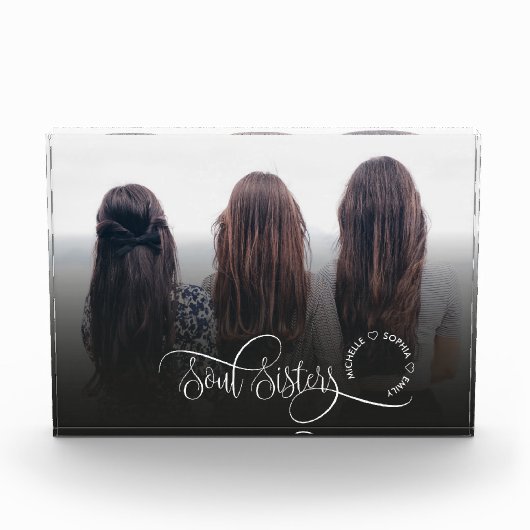 Soul Sisters Cute Modern Foto Best Friends Gift (Voorkant)