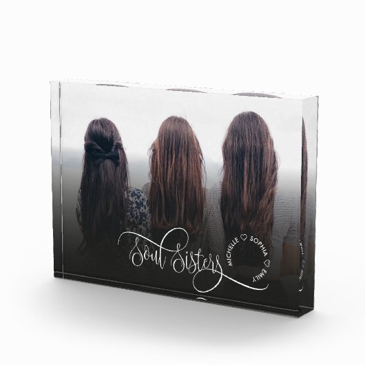 Soul Sisters Cute Modern Foto Best Friends Gift (Rechts)