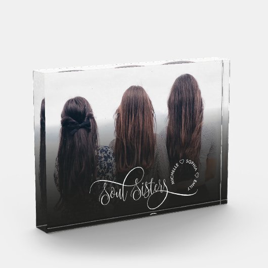 Soul Sisters Cute Modern Foto Best Friends Gift (Links)