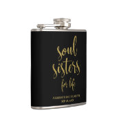 Soul Sisters for Life Glitter Bachelorette Heupfles (Rechts)