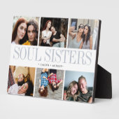 Soul Sisters Fotocollage Cadeau voor Beste Vriende Fotoplaat (Zijkant)