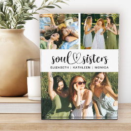 Soul Sisters Friends Script Photo Collage Block Fotoblokken