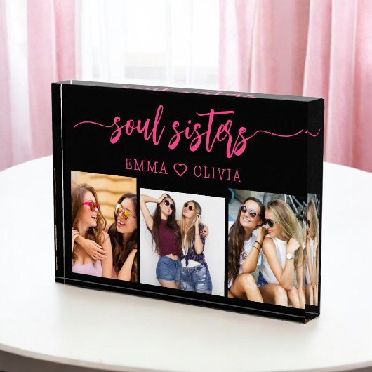 Soul Sisters Hot Pink 3 Fotocollage Keepsake Fotoblokken