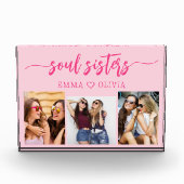 Soul Sisters Hot Pink 3 Fotocollage Keepsake Fotoblokken (Voorkant)
