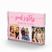 Soul Sisters Hot Pink 3 Fotocollage Keepsake Fotoblokken (Rechts)