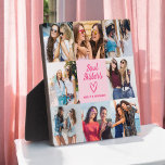 Soul Sisters Roze Cadeau voor Vrienden Fotocollage Fotoplaat<br><div class="desc">Het Soul Sisters Script Gift for Friends Photo Collage Plaque is een prachtige manier om je geliefde vriendschap te vieren. Met een stijlvol scriptontwerp met de woorden "Soul Sisters", kunt u met deze plaquette uw favoriete foto's samen uploaden en een persoonlijke en oprechte herinnering creëren. Ideaal voor verjaardagen, feestdagen of...</div>