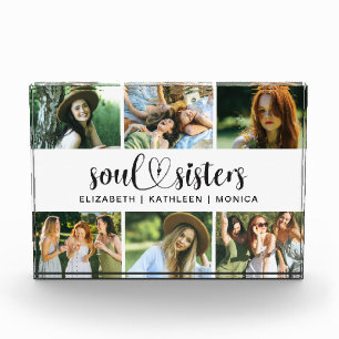 Soul Sisters Script Photo Collage Block Fotoblokken