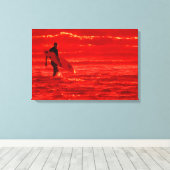 SOUL SURFER 16x24 Canvas Afdruk (Insitu (Houten vloer))