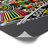 Soul Train African American Melanin Africa Black H Poster (Hoek)