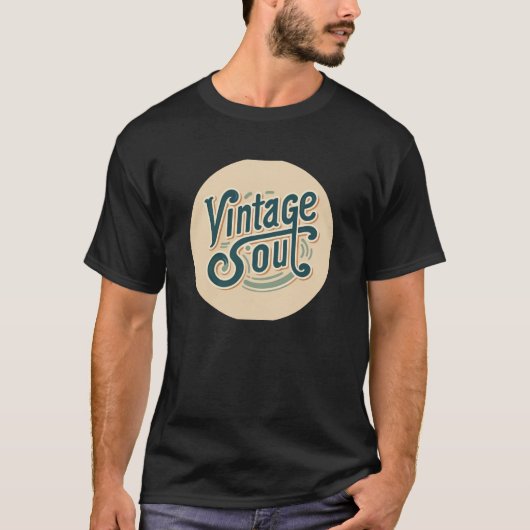  Soul Typografie Quote T-shirt - Tijdloze Lega (Voorkant)