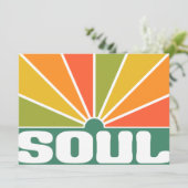 SOUL-uitnodiging, pas aan Kaart (Staand voorkant)