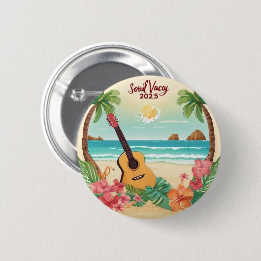 Soul Vacay 2025 Logo Button (Voorkant /achterkant)