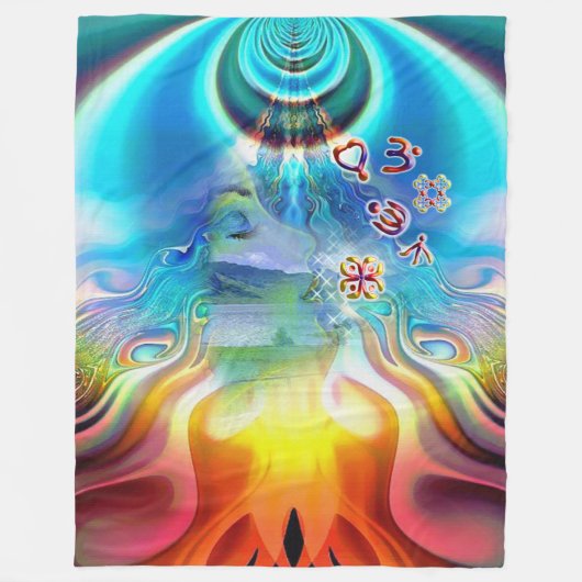 Soul Vibrations Fleece Deken (Voorkant)