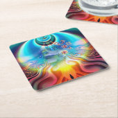 Soul Vibrations Kartonnen Onderzetters (Schuin)