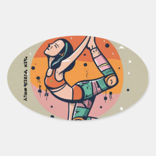 Soul Warrior Vibes Ovale Sticker