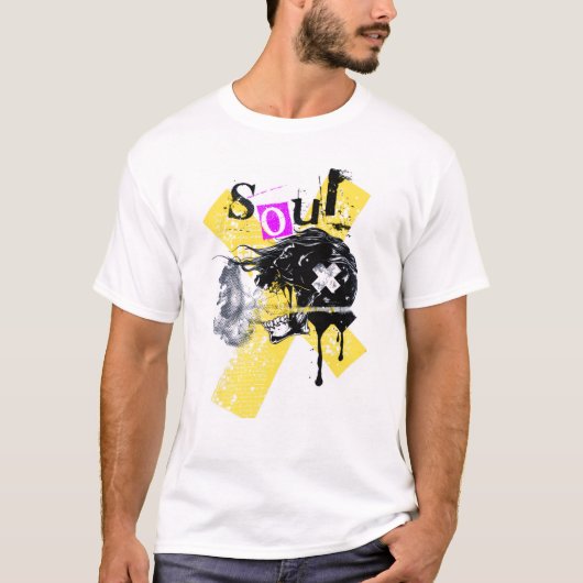 "Soul X" schedel -T-shirt T-shirt (Voorkant)