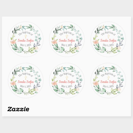 Soula Baptism Sticker (Vel)