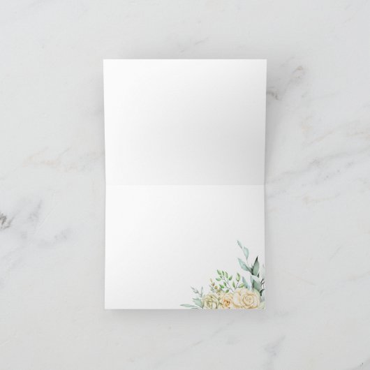 Soula Folded Foto Hartelijk dank Bedankkaart (Binnen)