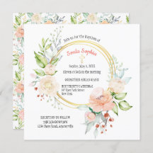 Soula Square Baptism Invitation