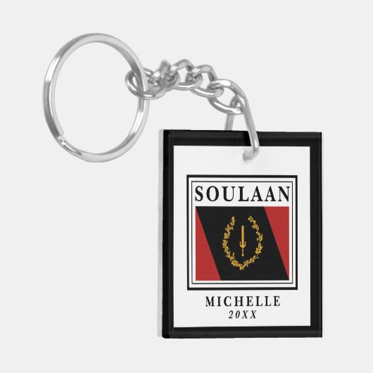 Soulaanse vlag sleutelhanger (Voorkant Links)