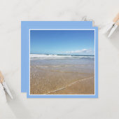 Soulac sur Mer Beach in Frankrijk Kaart (Voorkant / Achterkant in situ)