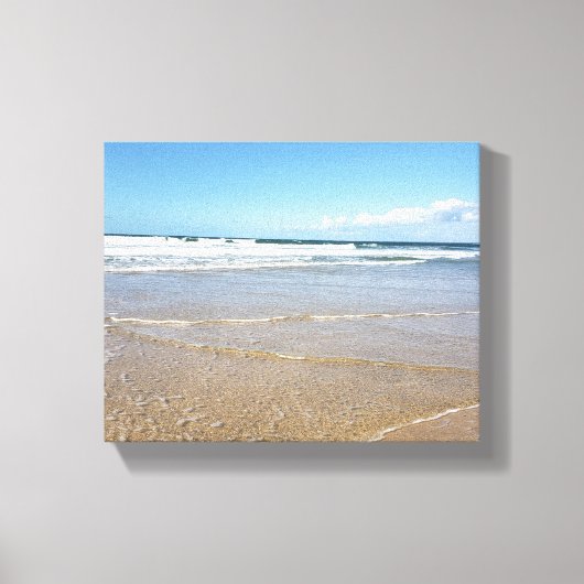 Soulac Sur Mer Beach | Kustkust in Frankrijk Canvas Afdruk (Voorkant)