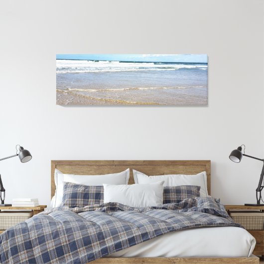 Soulac Sur Mer | Kuststrand in Frankrijk Canvas Afdruk (Insitu (Slaapkamer))