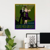 Soulard Mardi Gras 2010 Poster (Thuiskantoor)