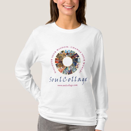 SoulCollage® Dames met lange hoes T-shirt (Voorkant)