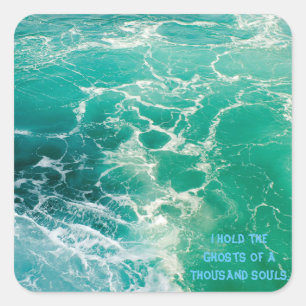 Soulde van het Zee 2 Vierkante Sticker