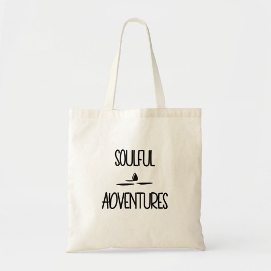 Soulful Adventures Yoga Meditatie Spiritueel Boho Tote Bag (Voorkant)