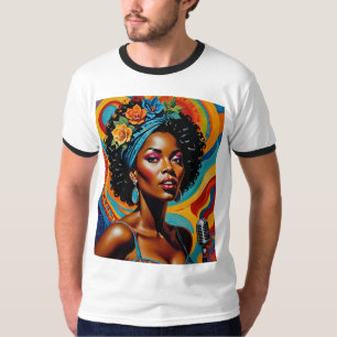 Soulful Afrocentric Jazz Zanger Tshirt