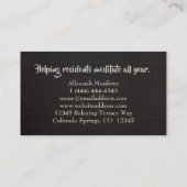 Soulful Bamboo Yoga Instructor Visitekaartje (Achterkant)