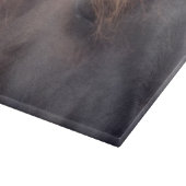 Soulful Eye of a Black Horse Animal Snijplank (Hoek)