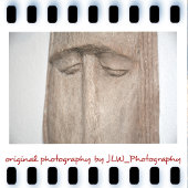 Soulful Eyes Carved Wood Art Tote Bag