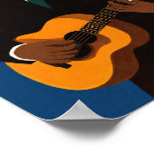 Soulful Guitar Player Wall Art Print | Modern Folk (Hoek)