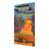 Soulful Horizon Hand Painted Design Mini Klembord (Angled2)