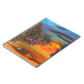 Soulful Horizon Hand Painted Design  Notitieboek (Linkerzijde)